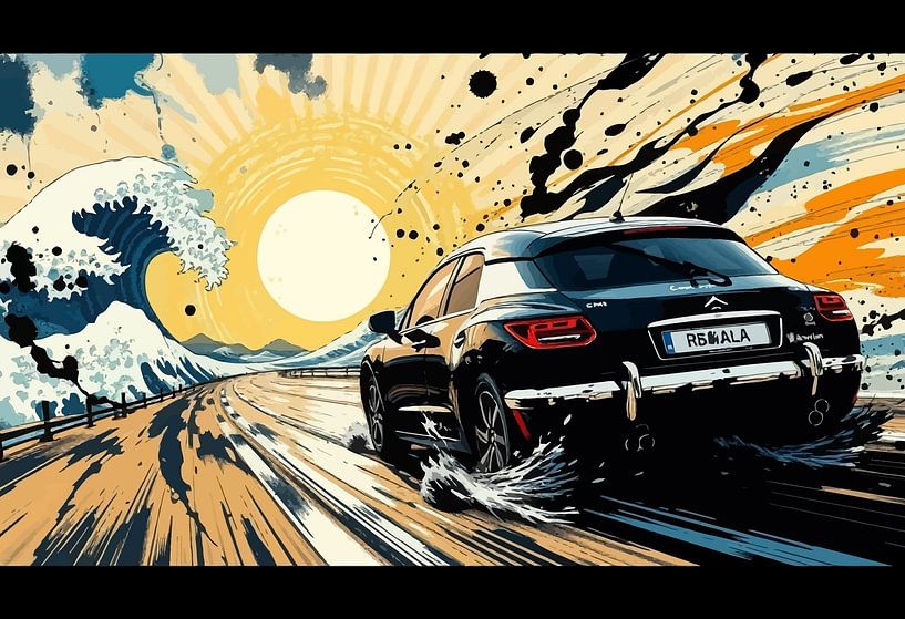 Citroën DS - Geist der Eleganz in Tinte von MIROKKU