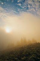 Lusengipfel im Nebel