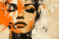 Modern portrait art with a variety of colours