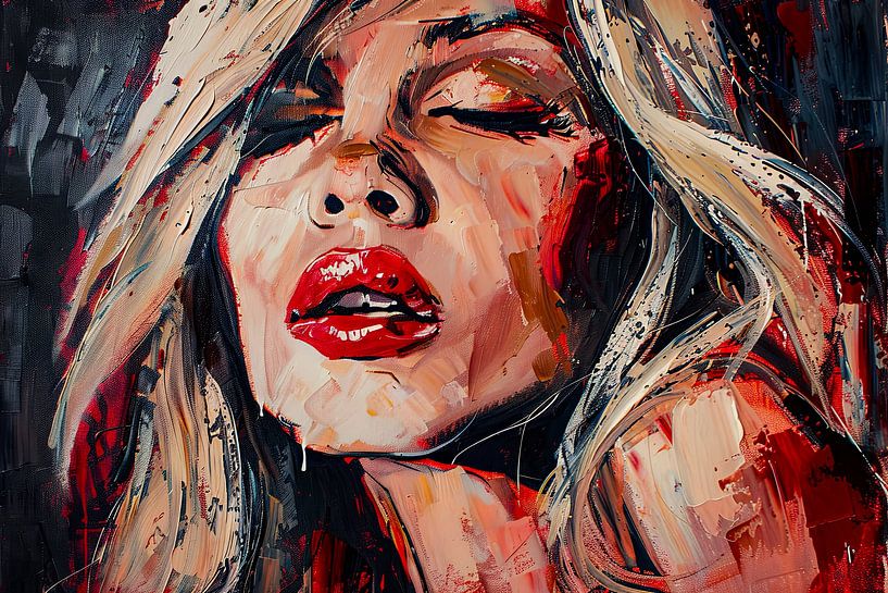 abstract portrait woman by Egon Zitter