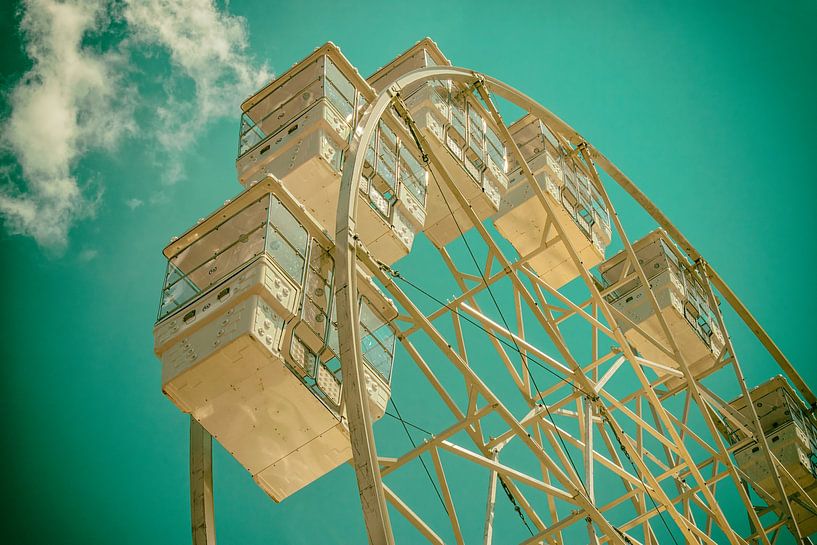Riesenrad - Golden Retro Fine Art von Andreea Eva Herczegh