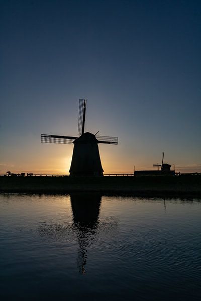 The mills at Schermerhorn at sunset by Paul Veen