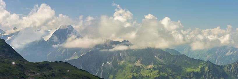 Panorama vom Zeigersattel zur Höfats von Walter G. Allgöwer