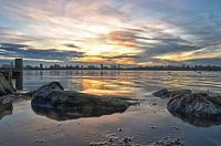 Coucher du soleil au Lac du Kralingen, Rotterdam