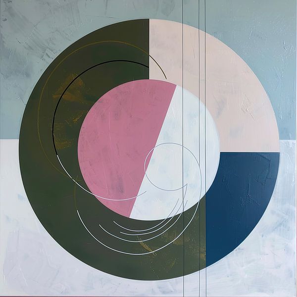 Bauhaus Japandi Abstrakt | Modern abstrakt von Kunst Laune