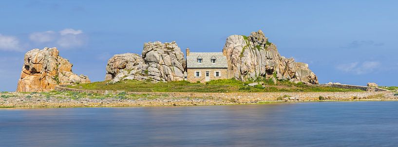 Panorama de la Maison du Gouffre, Bretagne, France par Henk Meijer Photography