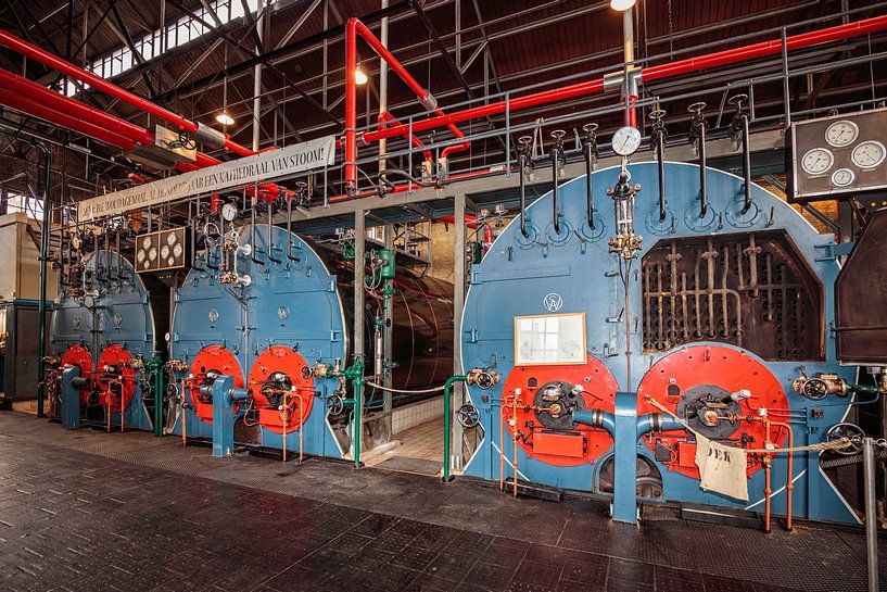 Boiler room Wouda Lemmer pumping station by Rob Boon