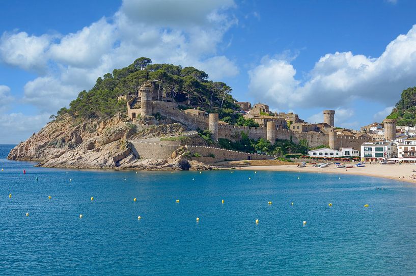 Tossa de Mar an der Costa Brava,Spanien von Peter Eckert