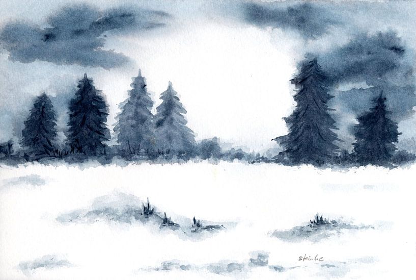 Winter landscape by Sandra Steinke