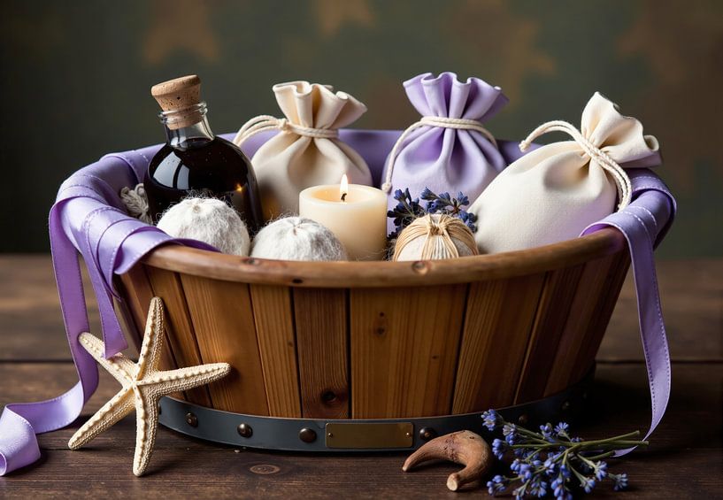 Spa-Artikel im Holzkorb von Markus Gann