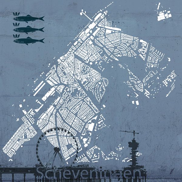 Scheveningen's buildings by Arjen Roos