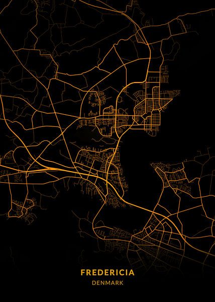 Plan de la ville de Fredericia par Kenda Maruyama