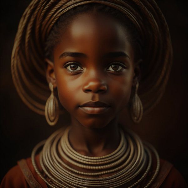 African girl by Gert-Jan Siesling
