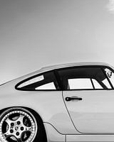 Porsche 964 noire et blanche