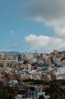 Gran Canaria gekleurde huisjes in de oude binnenstad van Las Palmas - twee