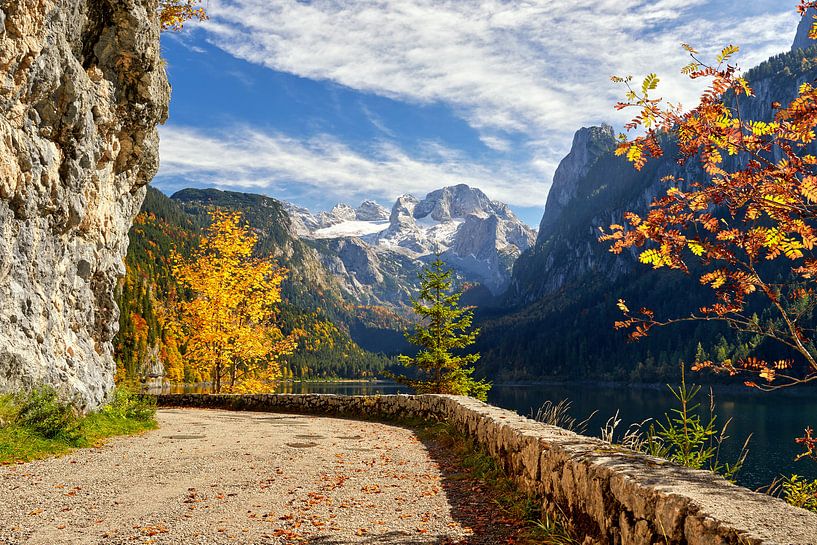 Herbst am Gosausee von Silvio Schoisswohl