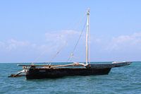 Traditionelle Fischer in Afrika