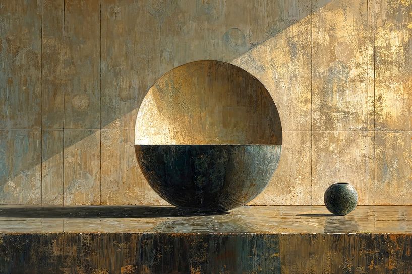 Japandi Stillleben | Harmonische Finsternis von Kunst Laune