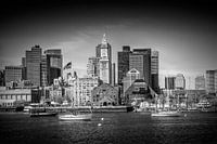 BOSTON Skyline North End & Financial District | Monochrome