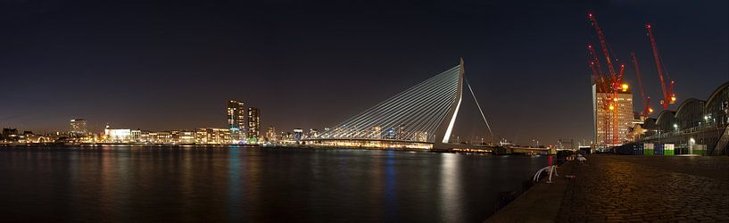 Panorama de la ligne d'horizon de Rotterdam  par Rene du Chatenier