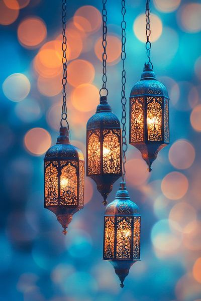 Gloeiende toverlantaarn van Poster Art Shop