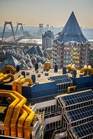 Skyline Rotterdam - Willemsburg, crayon et willemsbrug