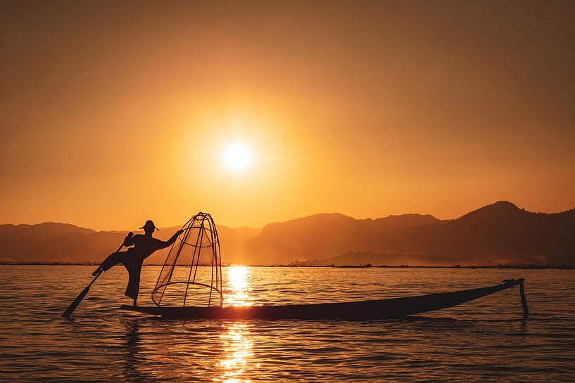 The fishermen of Inle Lake in Myanmar by Roland Brack