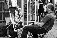 Straatartiest in Amsterdam