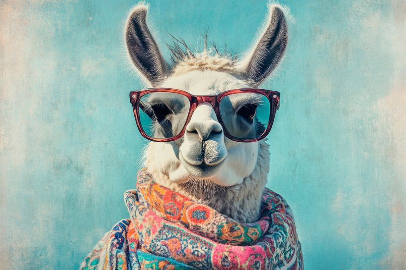 Lamm mit Sonnenbrille von Poster Art Shop