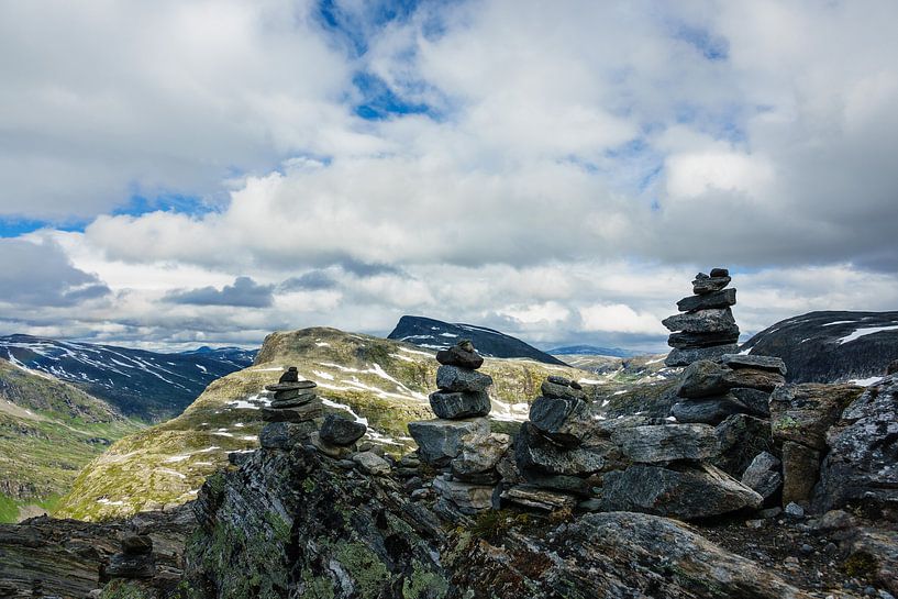 Blick vom Berg Dalsnibba in Norwegen par Rico Ködder