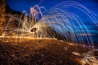 Pluie d'étincelles lâches