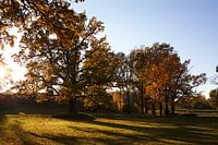 Zonsondergang in Letland