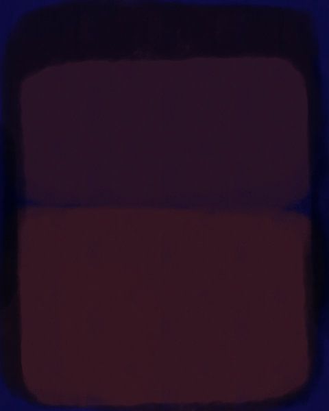 Moderne abstracte kunst in violet, donkerroze en zwart van Dina Dankers