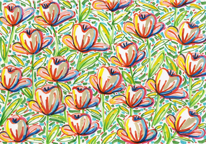 champ de fleurs par ART Eva Maria