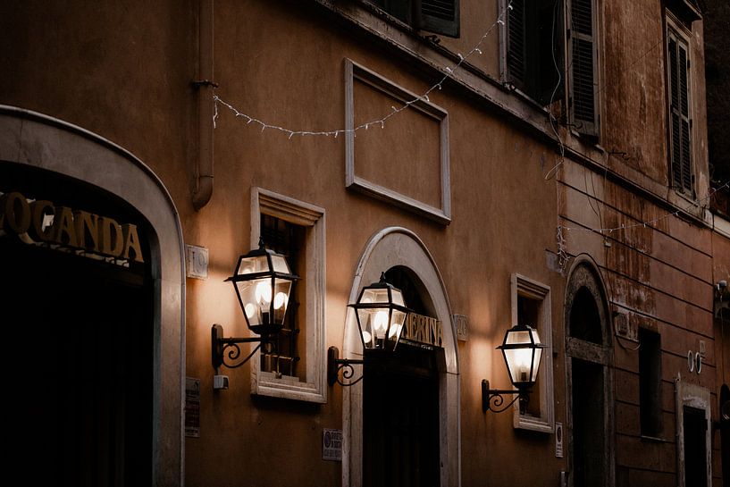 Roman street in the evening by Isis Sturtewagen