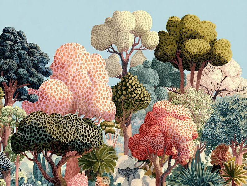 Buntes Vordach von Blumen Studio