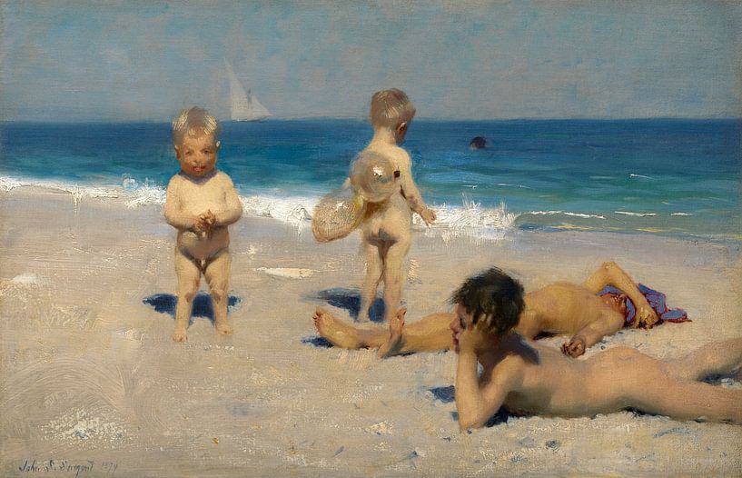 Neapolitanische Kinder beim Baden, John Singer Sargent von Meisterhafte Meister