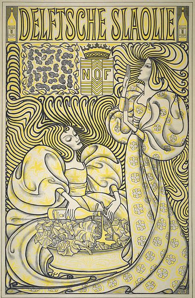 Delfter Kopfsalat Öl von Jan Toorop von Marieke de Koning