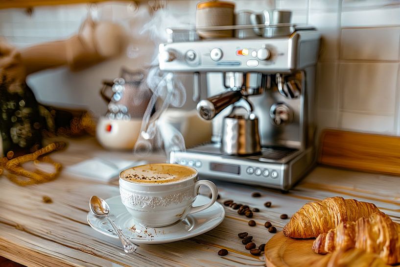 eine Tasse Kaffee oder Cappuccino trinken von Egon Zitter
