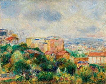 zicht op Montmartre, Renoir (1892) van Atelier Liesjes