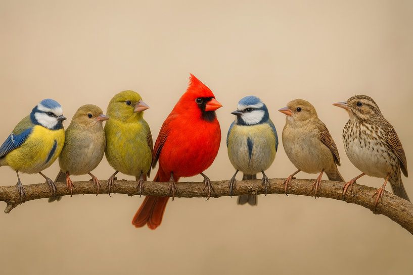 Colour Choir on a Branch - Die Vogelparade von But First Framing