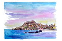 Old town and castle of Castelsardo View from the harbour