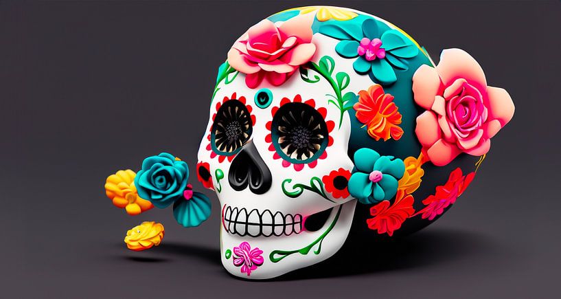 Mexican Skull by Mustafa Kurnaz