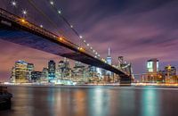 Brooklyn Bridge bei Nacht