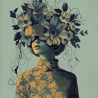 Harmonie in gelben und blauen Blumen