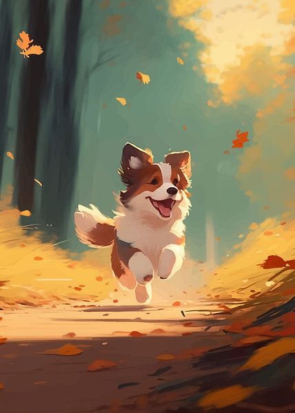 Happiness Cute Dog par Demiourgos