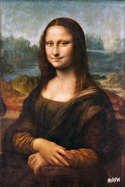 (sexual humor) Naughty Mona Lisa: the real reason behind her smile - Da Vinci by Miauw webshop