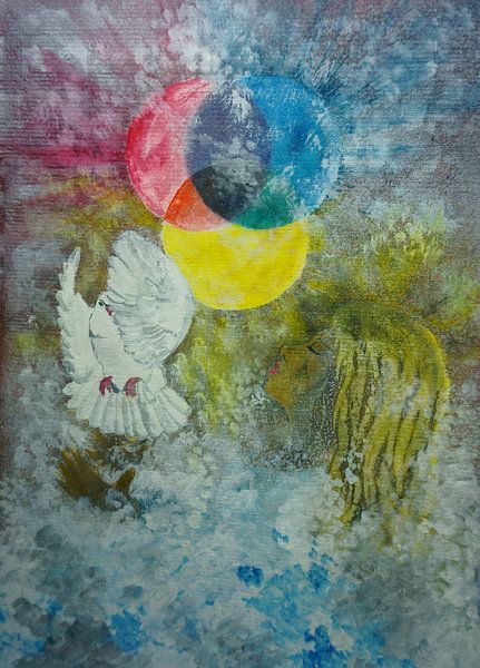 Das Mädchen und die weiße Taube von Wieland Teixeira