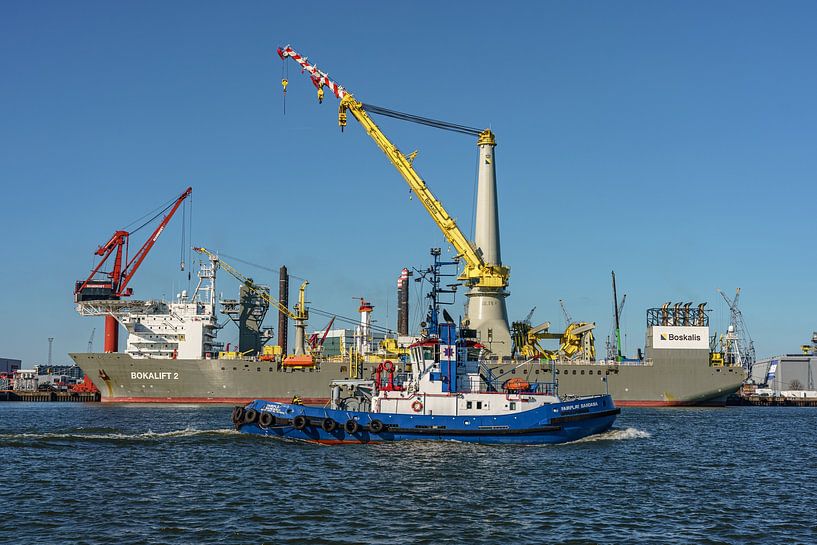 Fairplay Bandama and Boskalis Bokalift 2. by Jaap van den Berg