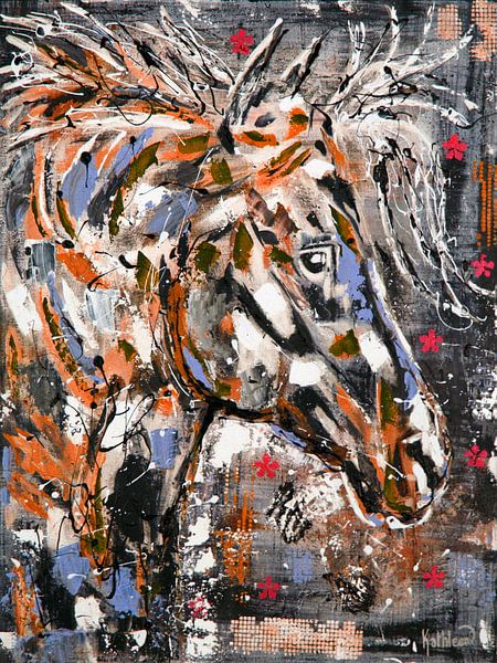 Horse Spirit Farben von Kathleen Artist Fine Art